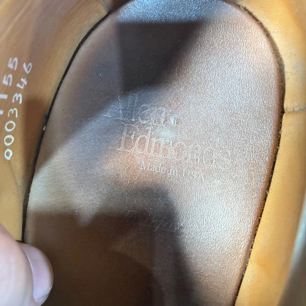 Allen Edmonds McAllister Wingtip‎ Oxford Mens 10.5D Brown Brogue 6205